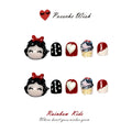 Snow White Smiles: Ruby Red & Polka Dot Fairytale Nails