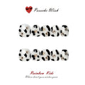 Urban Grazing: Monochrome Cow Print & Studded Kids Nails