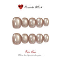 Rosé Radiance: Champagne Pink Cat-Eye Ombre Nails