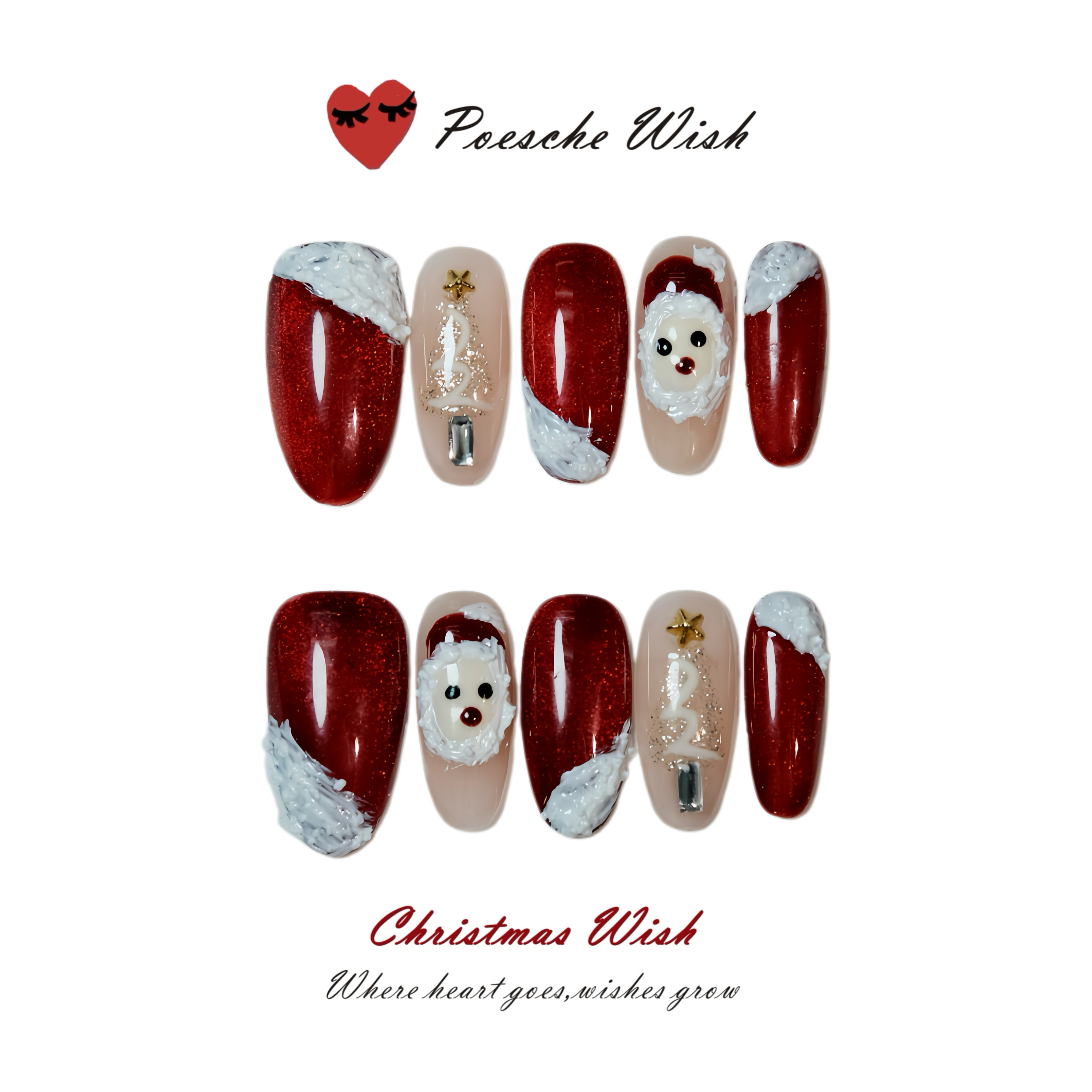 Christmas Wish: Saint Nick’s Arrival 3D Santa & Golden Tree Nails