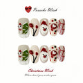 Christmas Wish: North Pole Magic 3D Santa & Holly Berry Art Nails