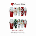 Christmas Wish: Royal Holiday Ruby & Emerald 3D Gingerbread Nails