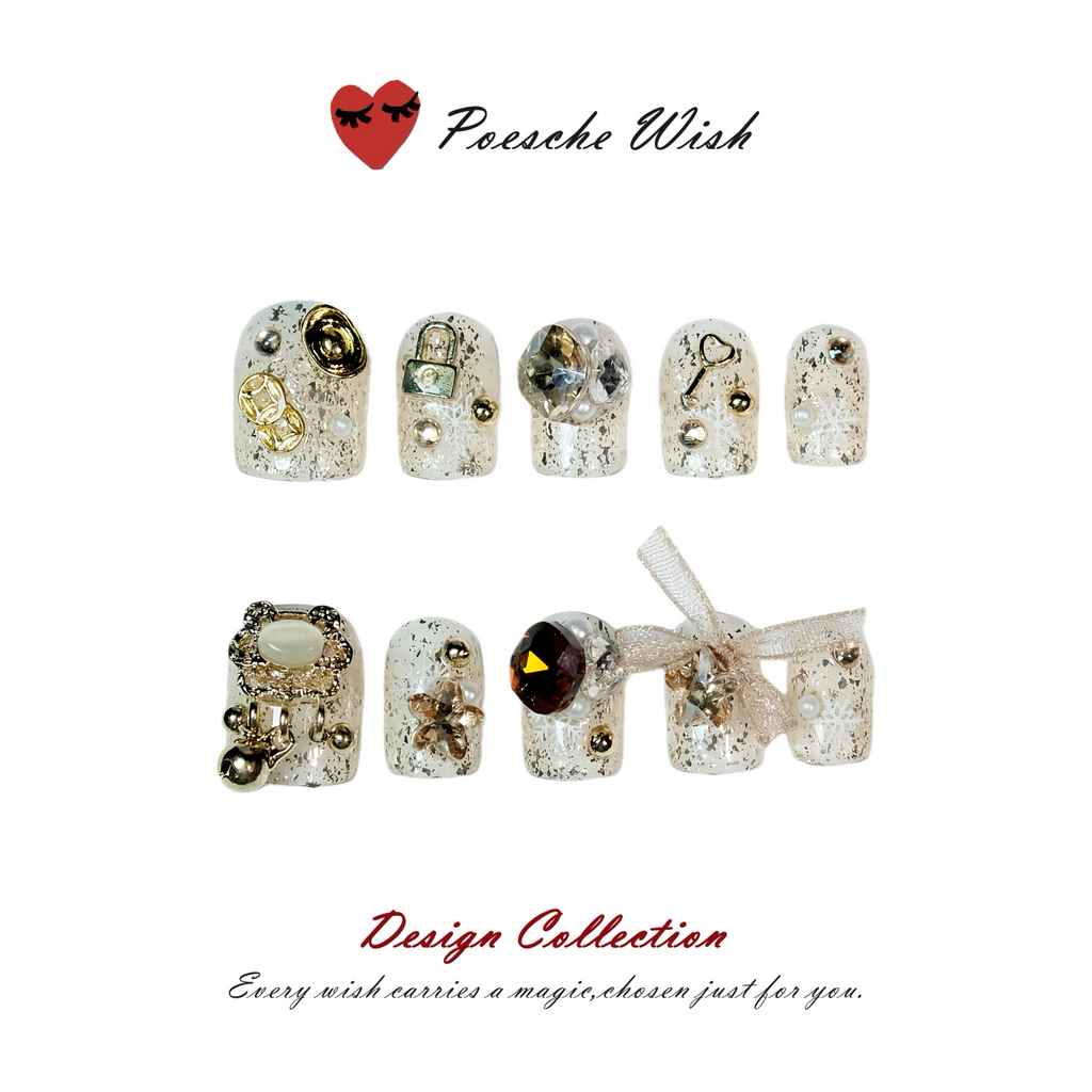 Midnight Butterfly: Dark Gothic Charm Press-On Nails