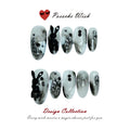 Ink Rabbit: Gothic Smoke & Chain Press-On Nails