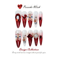 Dragon Fortune: Imperial Lion & Ruby Gem Nails