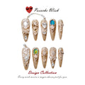 Imperial Gold: Gilded Cross & Royal Charms Nails