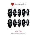 Pure Case: Liquid Shadows 3D Sculpted Obsidian Black Avant-Garde Nails